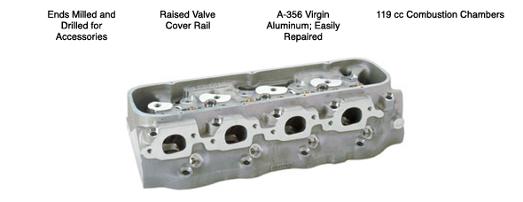 BRODIX BB-2 & 2 Plus BB Chevy Aluminum Cylinder Head Bare